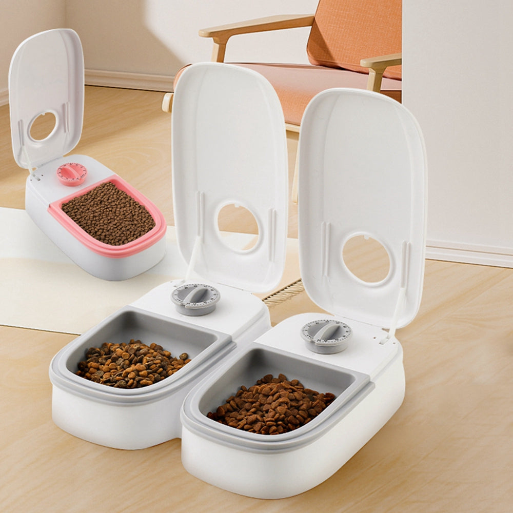 Comedero automático inteligente para mascotas, dispensador de comida para gatos y perros, con temporizador, cuenco de acero inoxidable. Suministros para mascotas.