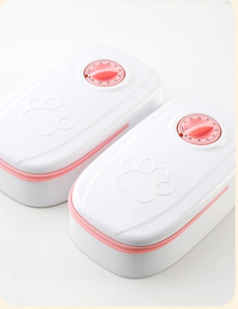 Comedero automático inteligente para mascotas, dispensador de comida para gatos y perros, con temporizador, cuenco de acero inoxidable. Suministros para mascotas.