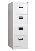 Archivador metálico OLIMPO, 4 cajones, gris ral 7035