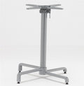 Base de mesa BAHIA, abatible, aluminio fundido, plata
