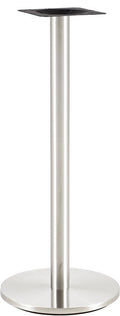Base de mesa BENAGIL, alta, acero inoxidable, base 45 cms de diámetro, altura 110 cms