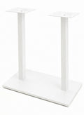 Base de mesa BEVERLY, alta, rectangular, tubo cuadrado, blanca, base de 70 x 40 cms, altura 110 cms