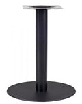 Base de mesa BOMBAY 60, tubo redondo, negra, base de acero de 8 mm. 60 cms de diámetro, altura 72 cms