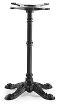 Base de mesa BRISTOL NEW, fundición, 4 pies, negra, altura 72 cms