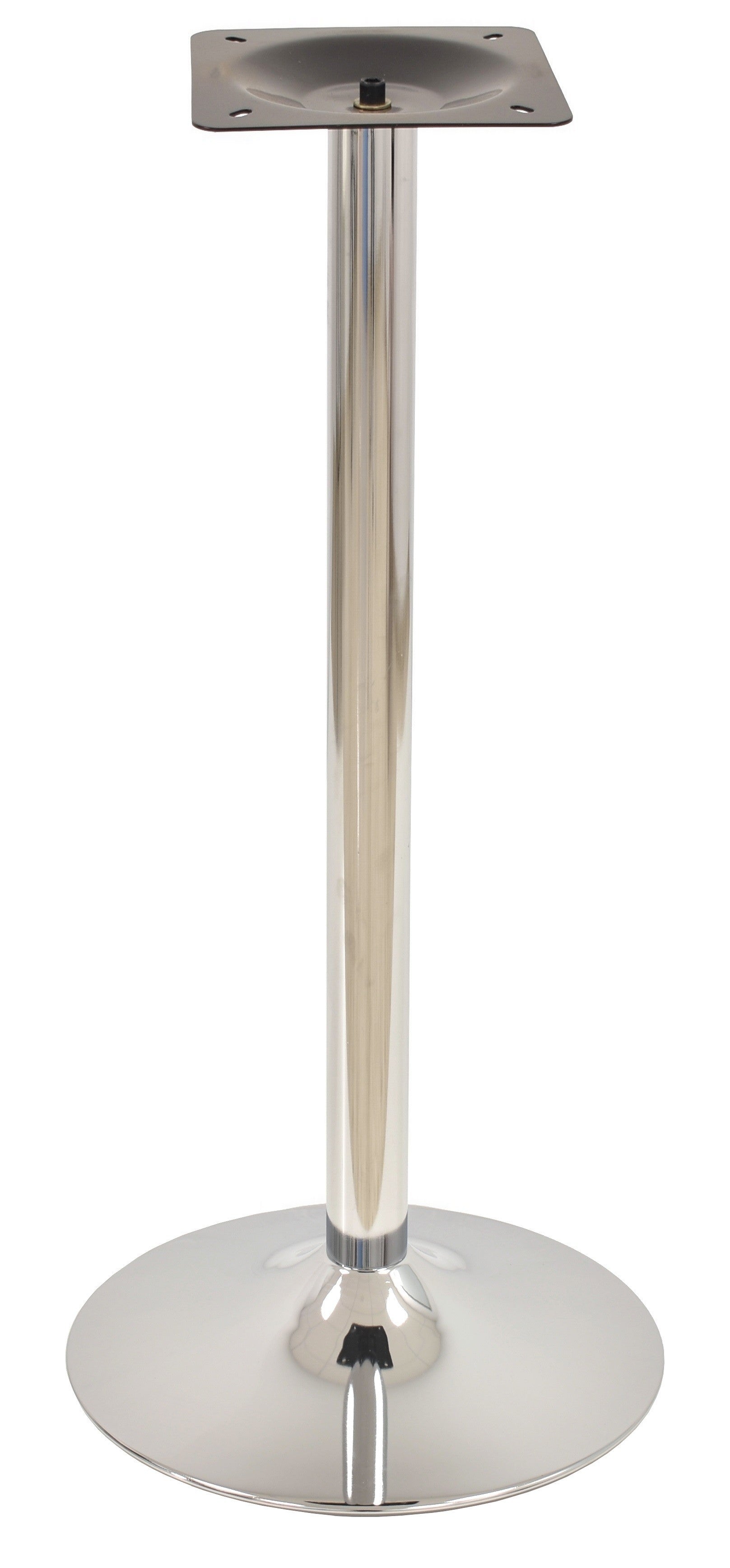 Base de mesa CRISS NEW, alta, cromada, base 45 cms diámetro, altura 110 cms