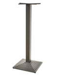 Base de mesa ELBA, alta, negra, base de 44 x 44 cms, altura 110 cms