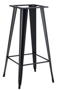 Base de mesa TOL EK, alta, acero, negra, para tapa de 60 x 60 cms