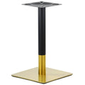 Base de mesa VERSALLES NEW 72 CUDO, dorada y negra, 45 x 45 cms, altura 72 cms