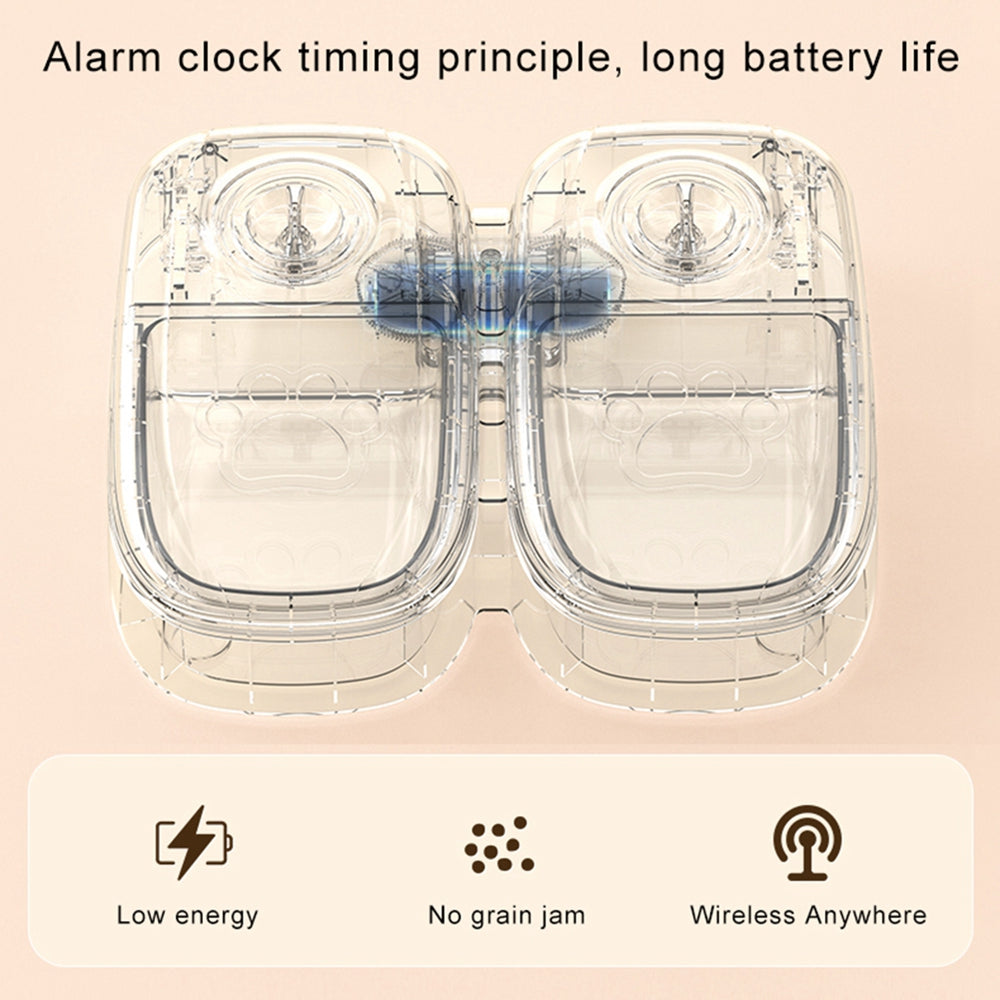 Comedero automático inteligente para mascotas, dispensador de comida para gatos y perros, con temporizador, cuenco de acero inoxidable. Suministros para mascotas.