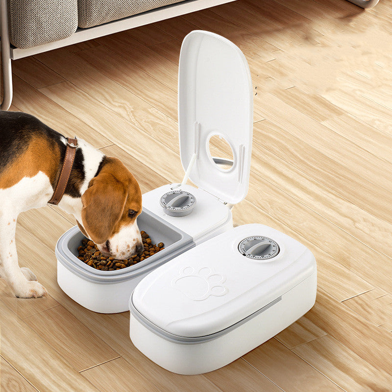 Comedero automático inteligente para mascotas, dispensador de comida para gatos y perros, con temporizador, cuenco de acero inoxidable. Suministros para mascotas.