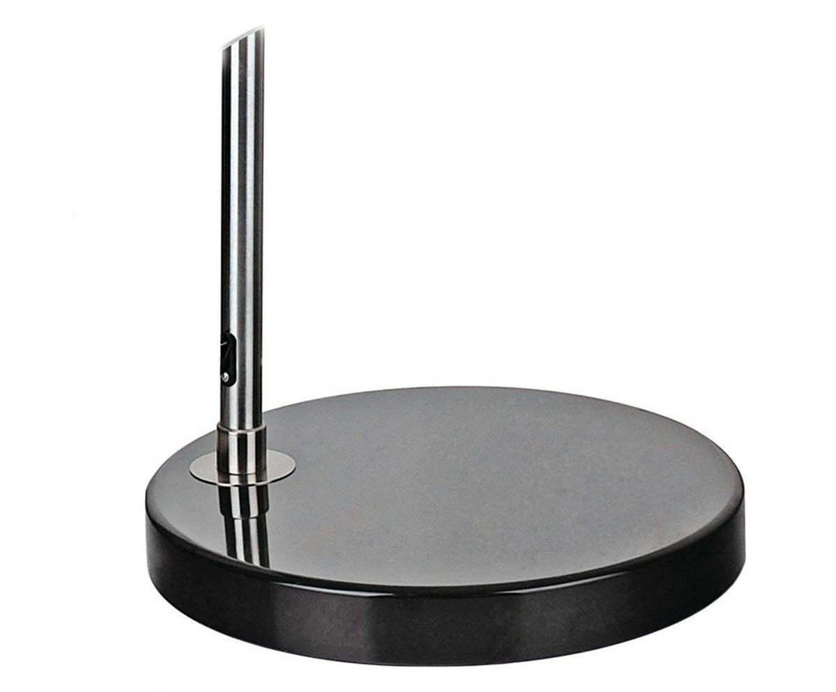 Lámpara AR, pie salón, cromada, base mármol negro