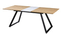 Mesa BÉRGAMO, extensible, metal, DM bilaminado,160 ~ 200x90 cms
