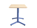 Mesa COLMAR, azul, tapa de contrachapado revestido con HPL, color natural, 120 x 70 cms