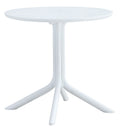 Mesa JÁVEA 97, polipropileno blanco, 80 cms de diámetro