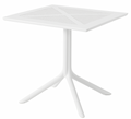 Mesa JÁVEA 97, polipropileno blanco, 80 x 80 cms