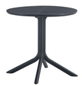 Mesa JÁVEA 97, polipropileno negro, 80 cms de diámetro