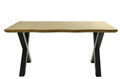 Mesa LERMA 160, metal, negro, tapa DM bilaminado 160 x 90 cms