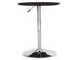 Mesa MABEL, graduable, tapa soft negra, 70 cms de diámetro