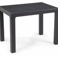Mesa MIJAS, polipropileno antracita, 100 x 70 cms