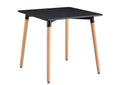 Mesa NURY, madera, tapa lacada negra, 80 x 80 cms