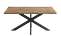 Mesa TOLEDO 150, metal negro, tapa DM bilaminado de 150 x 90 cms