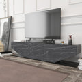 Mueble de TV VIOLET, bilaminado mármol negro, 180 cms.