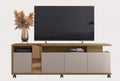 Mueble TV NEW CRISTAL, miel y cacao, 183 cms.