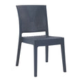 Silla LIDO, apilable, polipropileno antracita