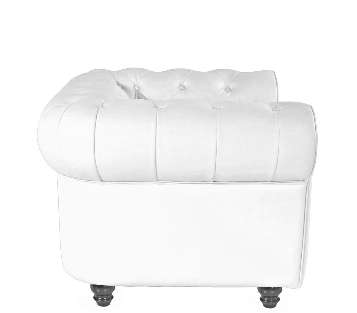 Sillón CHESTER NEW, similpiel blanca