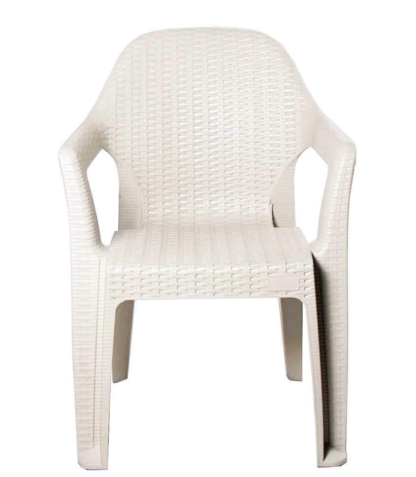 Sillón CIES, apilable, polipropileno blanco