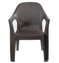 Sillón CIES, apilable, polipropileno marrón chocolate