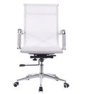 Sillón de oficina IGOR, giratorio, regulación de altura, basculante profundo, malla blanca