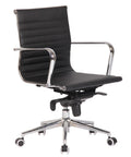 Sillón de oficina ROTERDAM, giratorio, similpiel negra