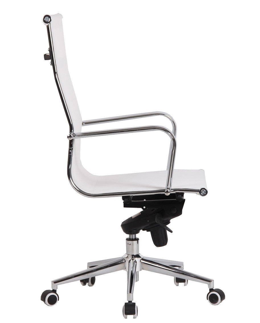 Sillón de oficina ZURICH, alto, malla blanca