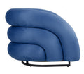 Sillón KARLOVY, tapizado velvet azul