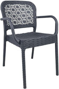 Sillón LATOJA, apilable, polipropileno antracita