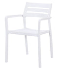 Sillón MADEIRA, apilable, polipropileno blanco