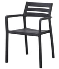 Sillón MADEIRA, apilable, polipropileno negro