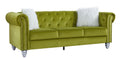 Sofá CHESTER STYLE, 3 plazas, tapizado velvet verde 38