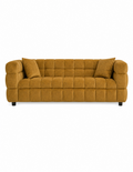 Sofá LORING, 3 plazas, tejido velvet camel 34