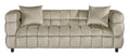 Sofá LORING, 3 plazas, tejido velvet gris claro 25